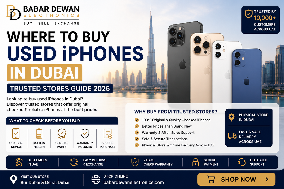 Where to Buy Used iPhones in Dubai — Trusted Stores Guide 2026