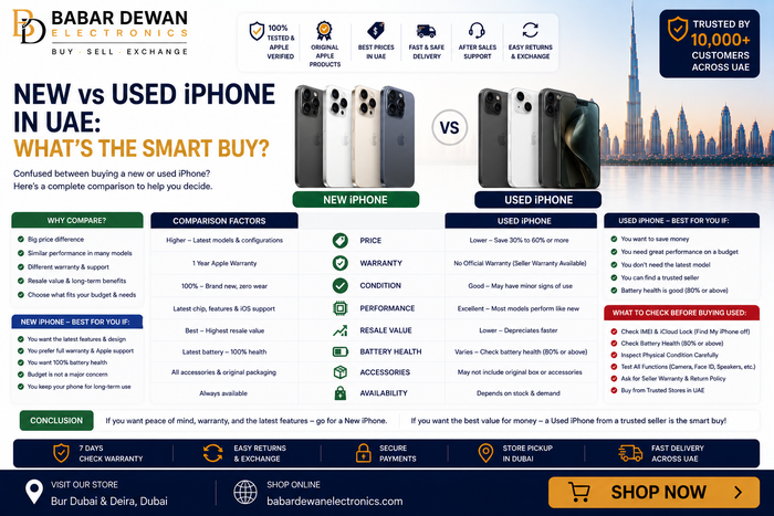 New vs Used iPhone in UAE: What’s the Smart Buy?