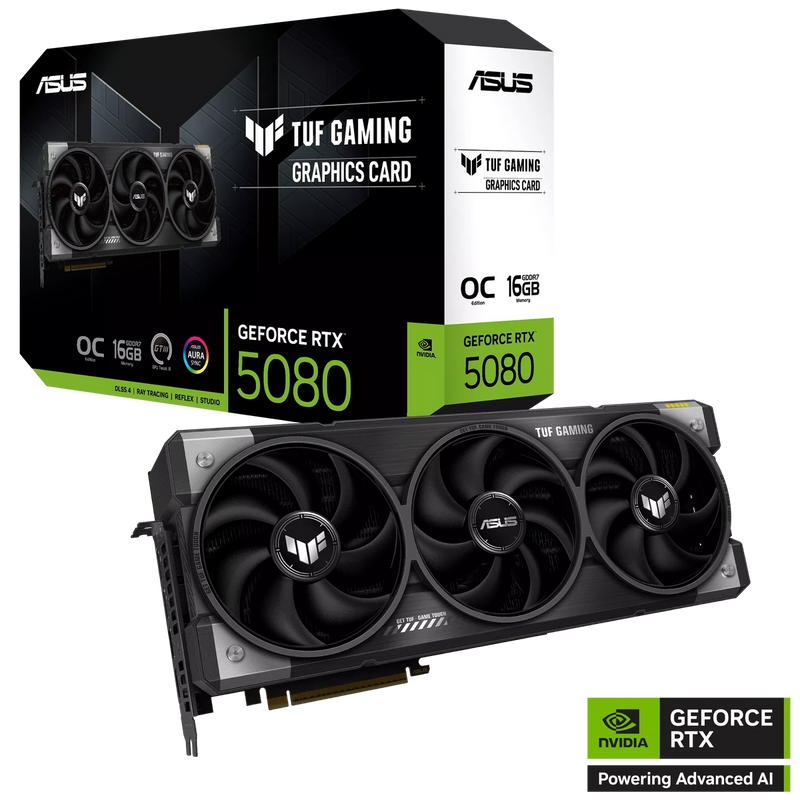 ASUS TUF Gaming GeForce RTX 5080 16GB GDDR7 OC Edition
