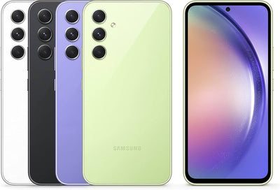 Samsung Galaxy A54 5G smartphone in Awesome Lime, Awesome Graphite, Awesome Violet, and Awesome White - 128GB and 256GB - Dubai UAE