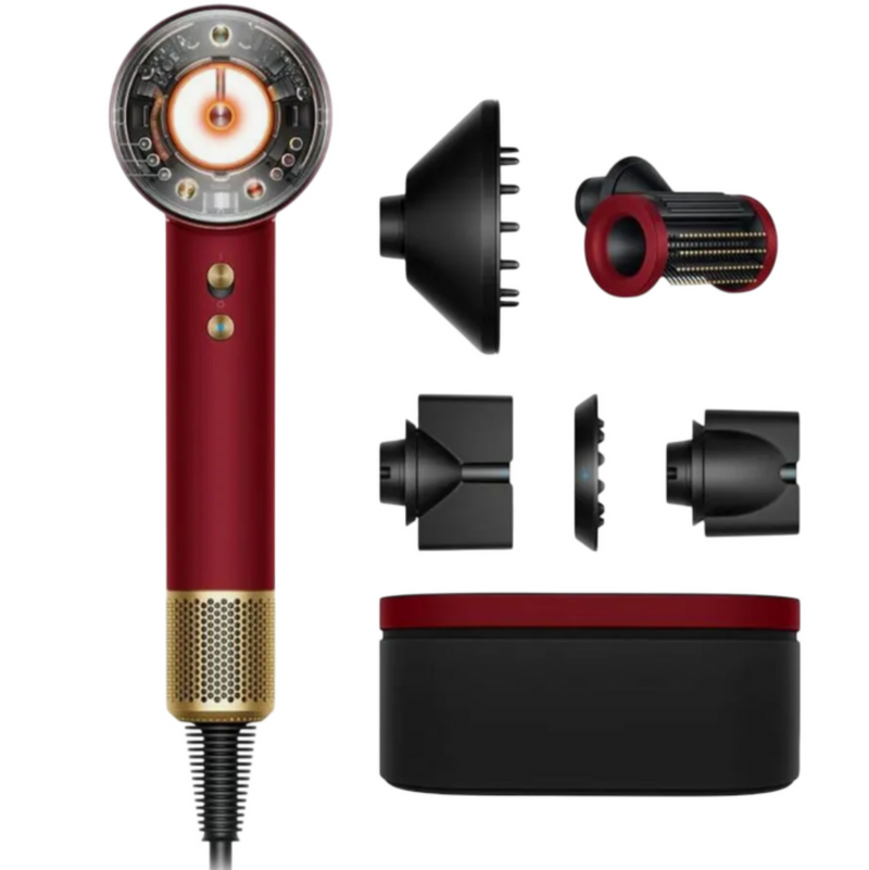 Dyson Supersonic Nural Hair Dryer Straight+Wavy (Red Velvet/Gold)